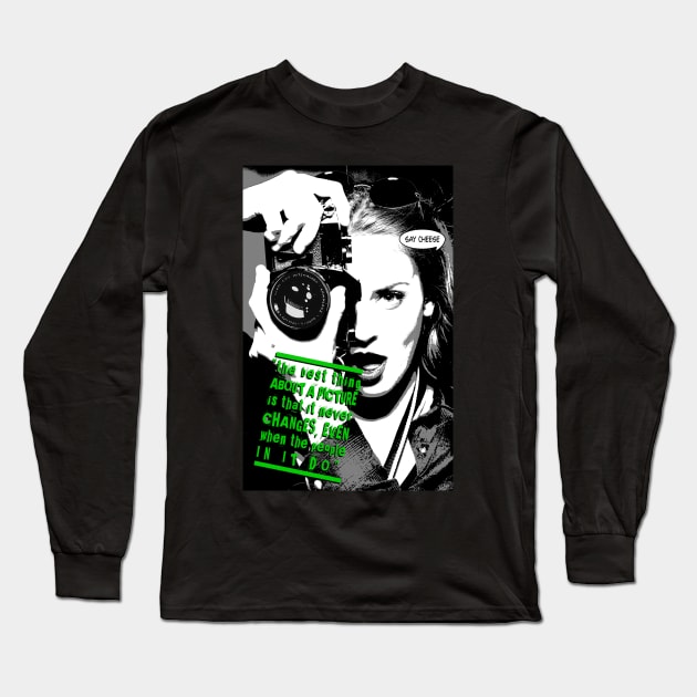 The Best thing about a Picture Long Sleeve T-Shirt by CoverSwipes